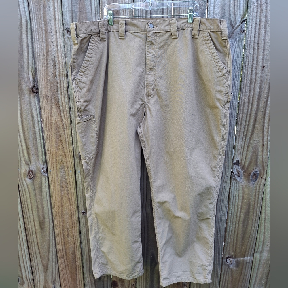 Carhartt Men's Khaki Cargo Pants Size 46x30